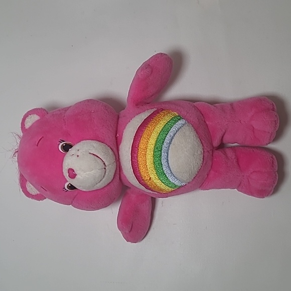 CARE BEAR Cheer Bear 8” Pink Beanbag/Stuffed Animal - Picture 6 of 7
